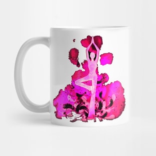 Yoga light purple Mug